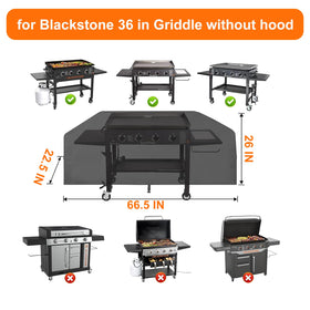 Aoretic griddle cover with Velcro straps secures tightly against gusts