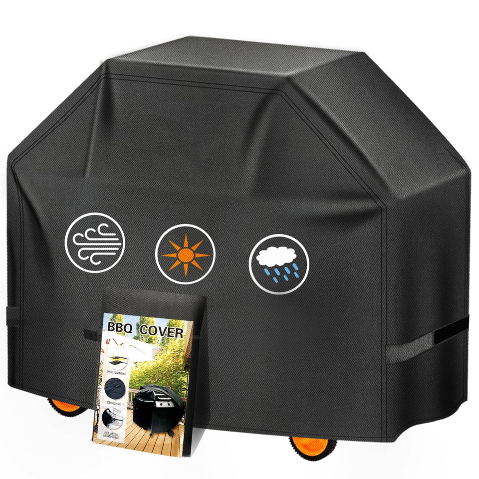 Aoretic Grill Cover shows 58-inch dimensions suitable for Weber and Char-Broil grills