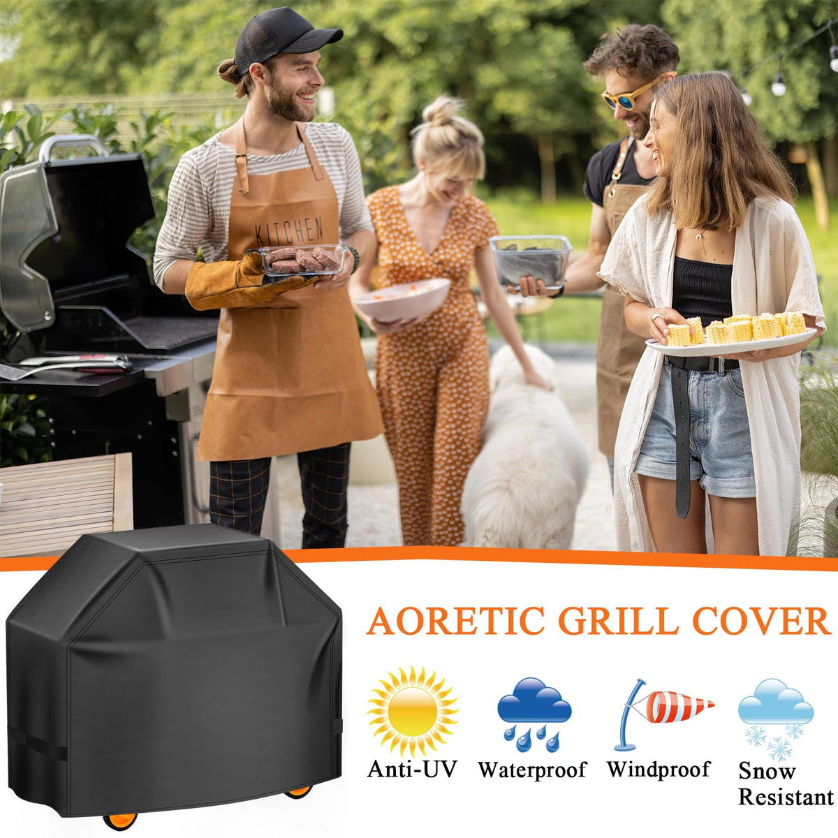 Aoretic year-round durability keeps grills protected in all seasons.