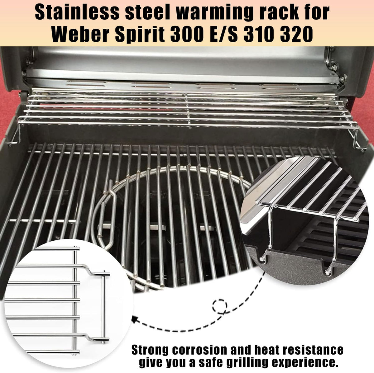 AOREWTGGH 7641 304 stainless steel construction resists warping