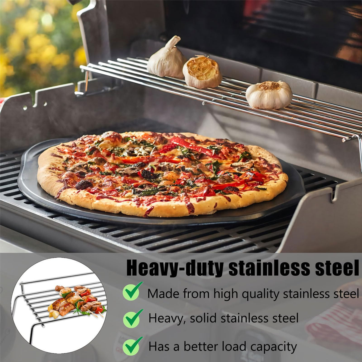 AOREWTGGH 7641 indirect cooking and warming capability on grill