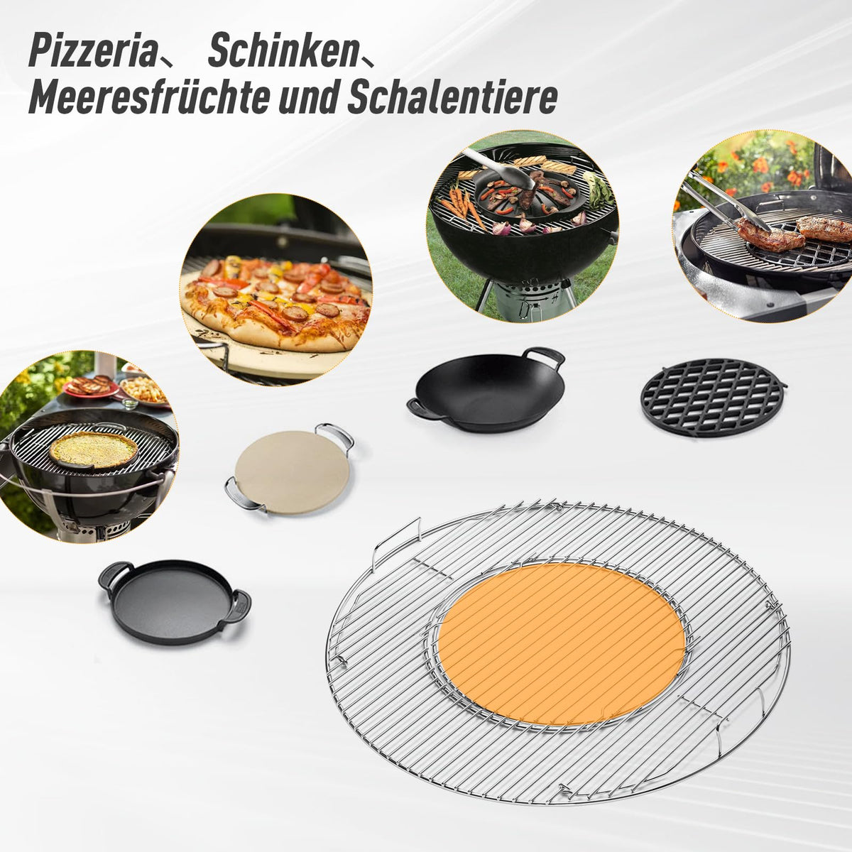 AOREWTGGH Master-Touch compatible grate delivers improved heat distribution for consistent grilling