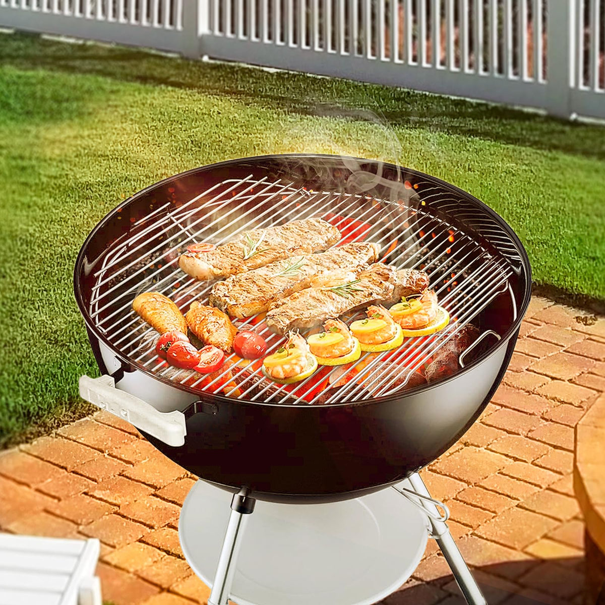 AOREWTGGH stylish upgrade enhances Weber grill appearance and durability.