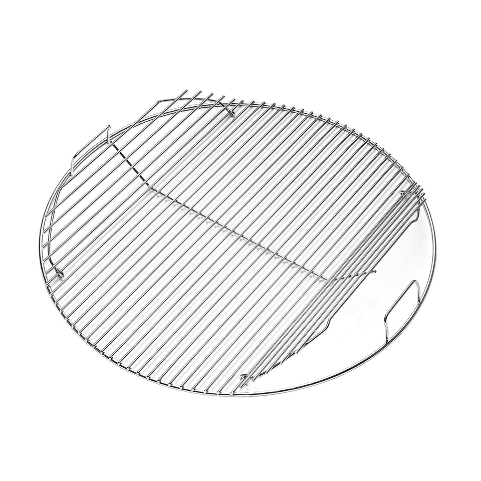 AOREWTGGH Weber 22-inch hinged cooking grate for secure fit and even heating.
