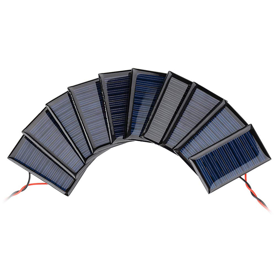 AOSHIKE mini solar panel close-up showing compact power for DIY toys.
