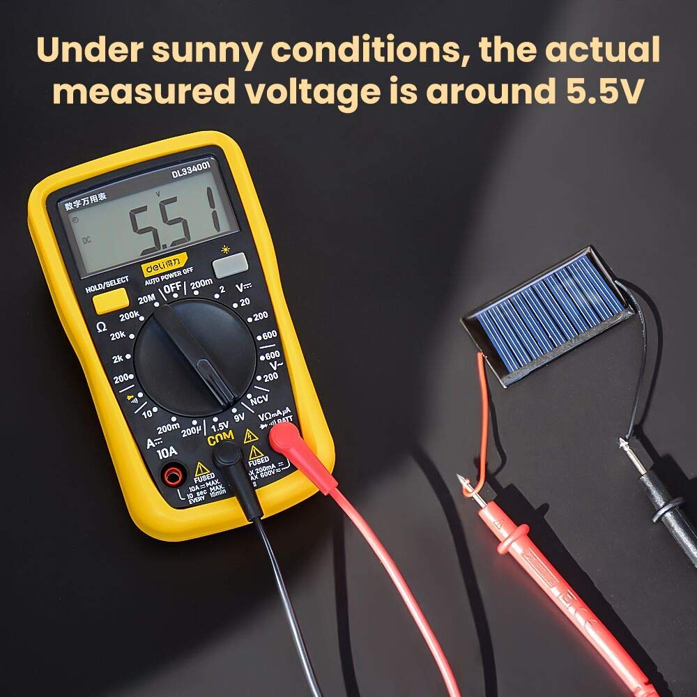 AOSHIKE solar panel pack assembled for small DIY projects in sunlight.