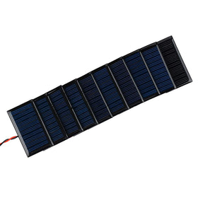 AOSHIKE 5V 30mA panel in daylight delivering usable energy.