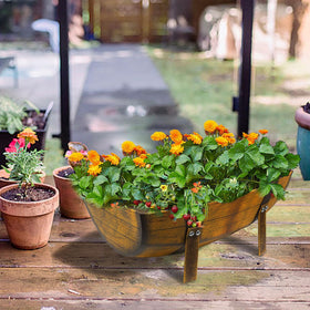 Aoutrow outdoor planter box suitable for flowers and herbs.