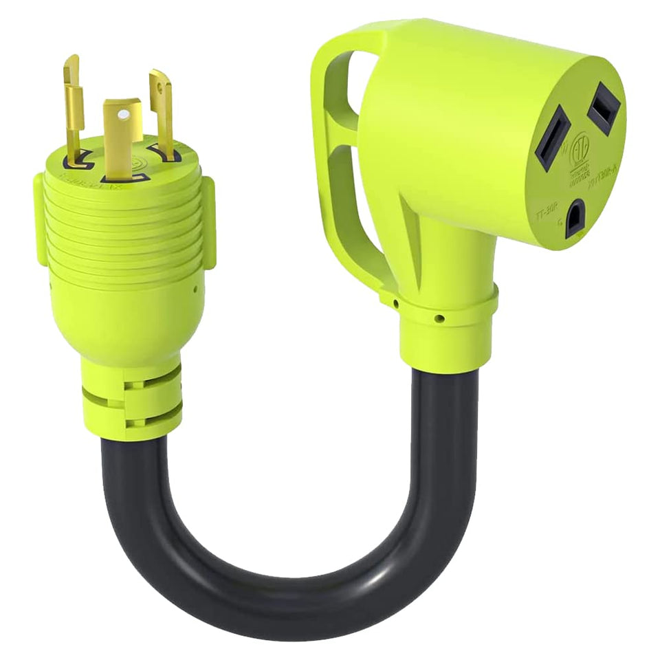 AOWEITOUR L5-30P locking plug for secure outdoor generator connections.