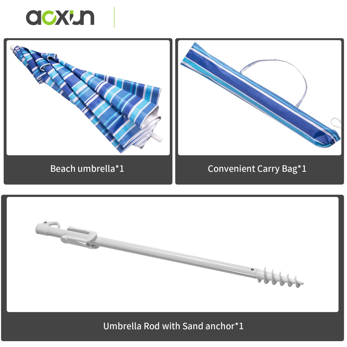 Aoxun fiberglass frame resists bending for lasting outdoor use.