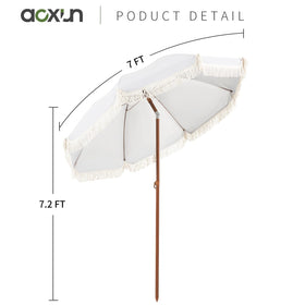 Aoxun 7ft umbrella with carry bag for simple transport and storage