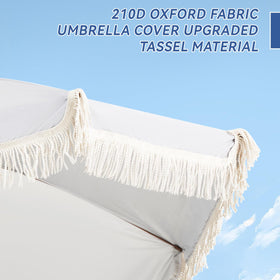 Aoxun 7ft umbrella fabric is waterproof and fade-resistant for all-weather use
