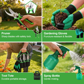 AOZUO cut-resistant gloves provide breathable hand protection.