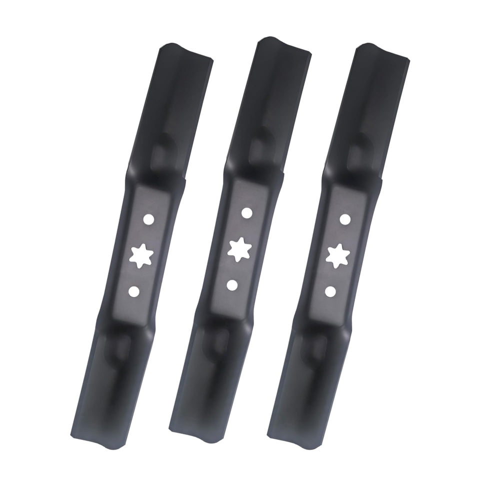 Apeixoto 3-pack 942-05052A blades for 50 inch deck deliver smooth cuts