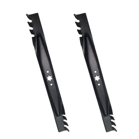 Apeixoto 942-04290 blades with serrated edges for efficient mulching.