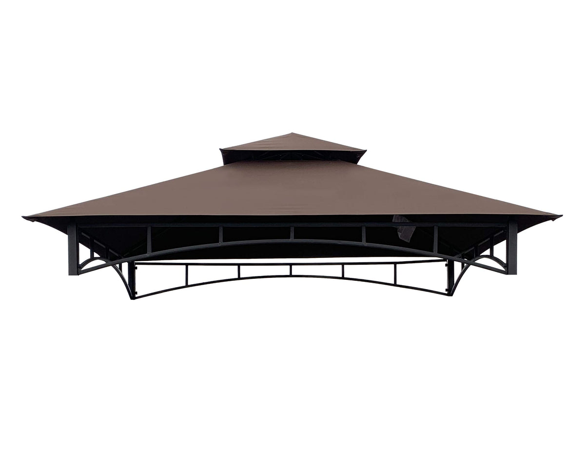 APEX GARDEN brown canopy fabric close-up with UV protection.