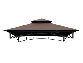 APEX GARDEN brown canopy fabric close-up with UV protection.