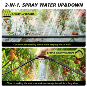 Apgooface 3-tube configuration provides balanced water flow across wide areas.