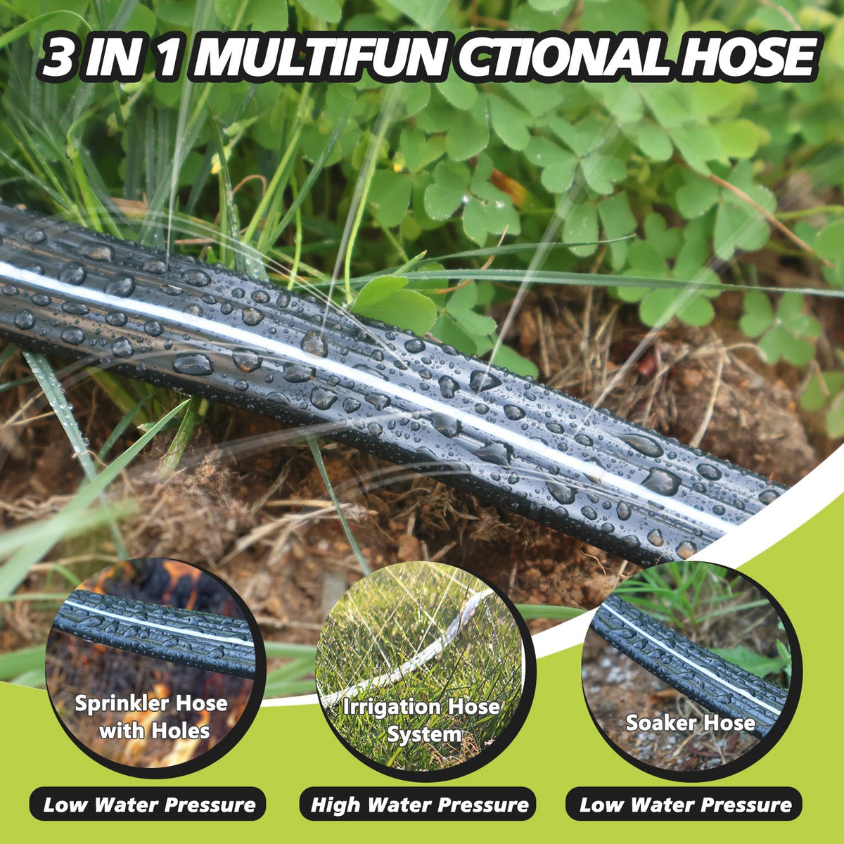 Apgooface hose connectors enable quick linkage for scalable irrigation.