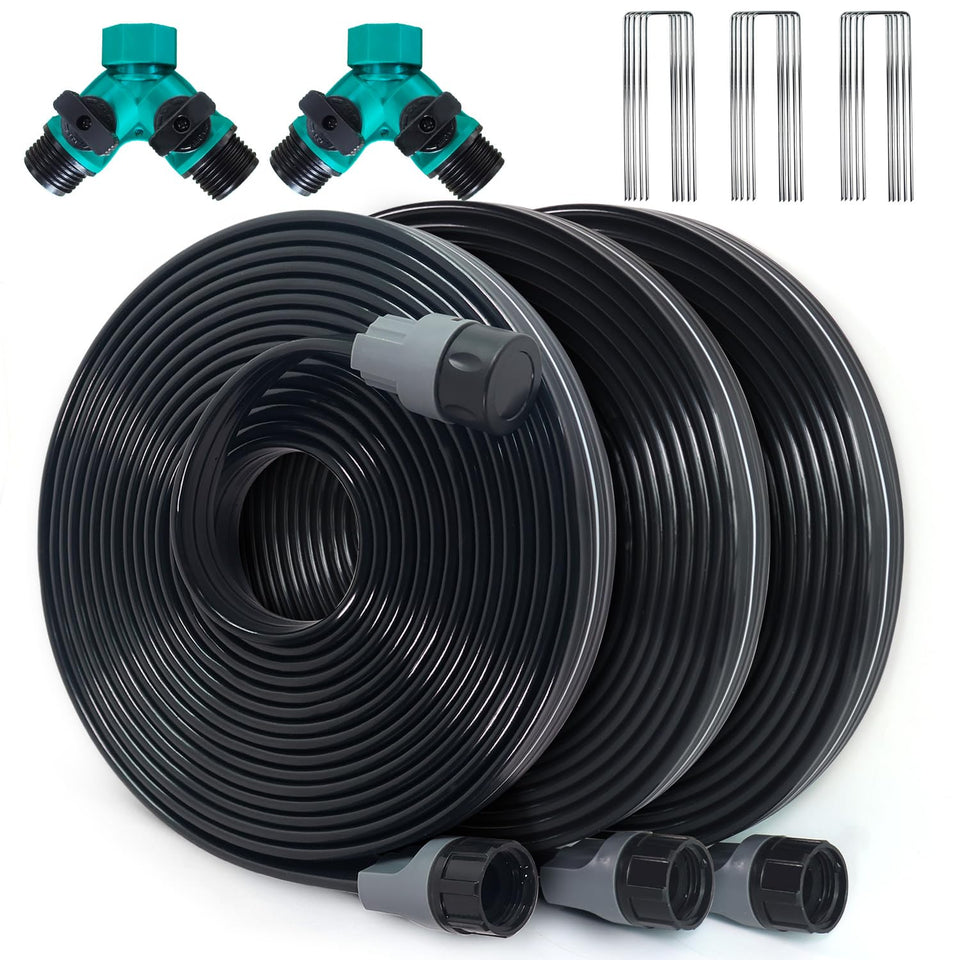 Apgooface sprinkler hose holes 75ft delivers efficient watering for lawns and gardens.