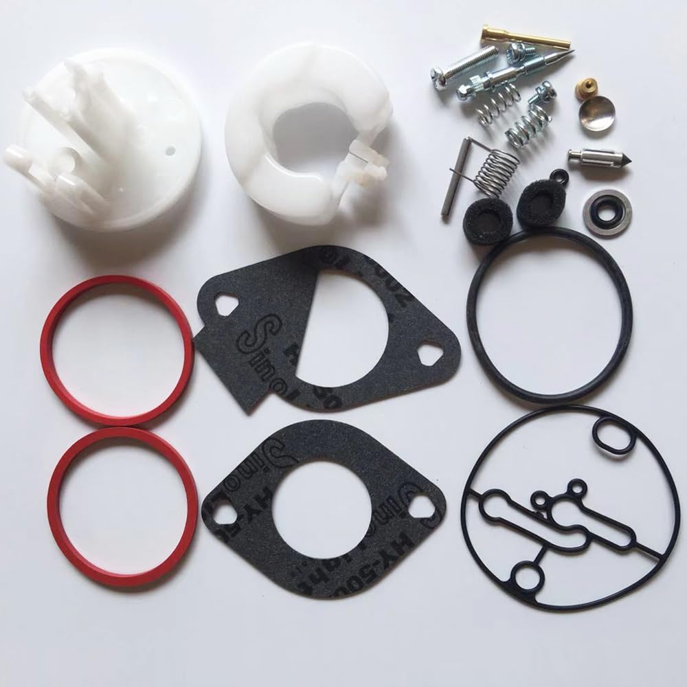 APHP carburetor repair kit label side view showing part numbers.