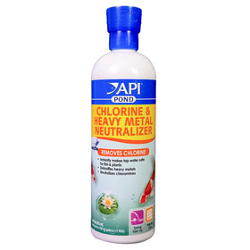 API POND chlorine-heavy metal neutralizer bottle for safe pond filling