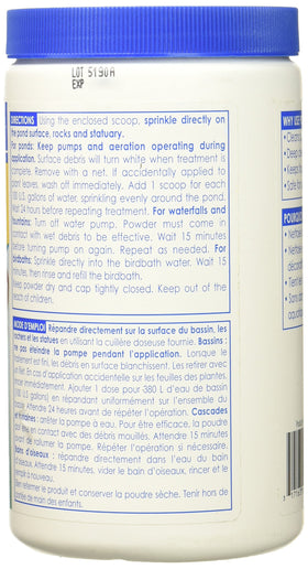 API Pond Cleaner on pond surfaces; deep cleaning for koi and aquatic plants.