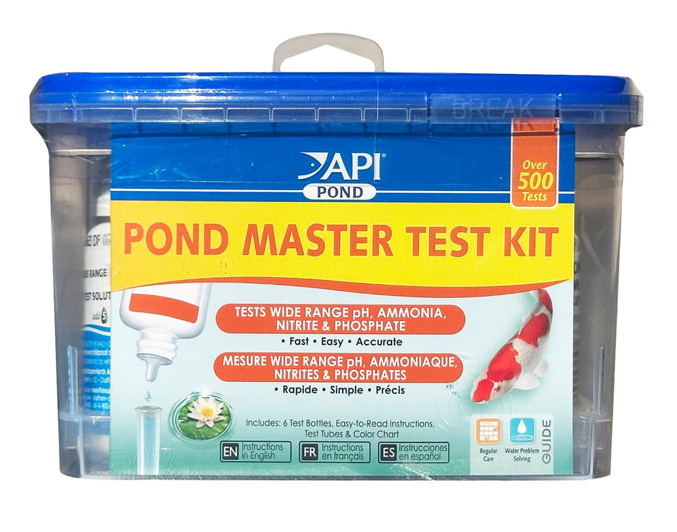 API Pond Master Test Kit 500-test bottles for pond water monitoring