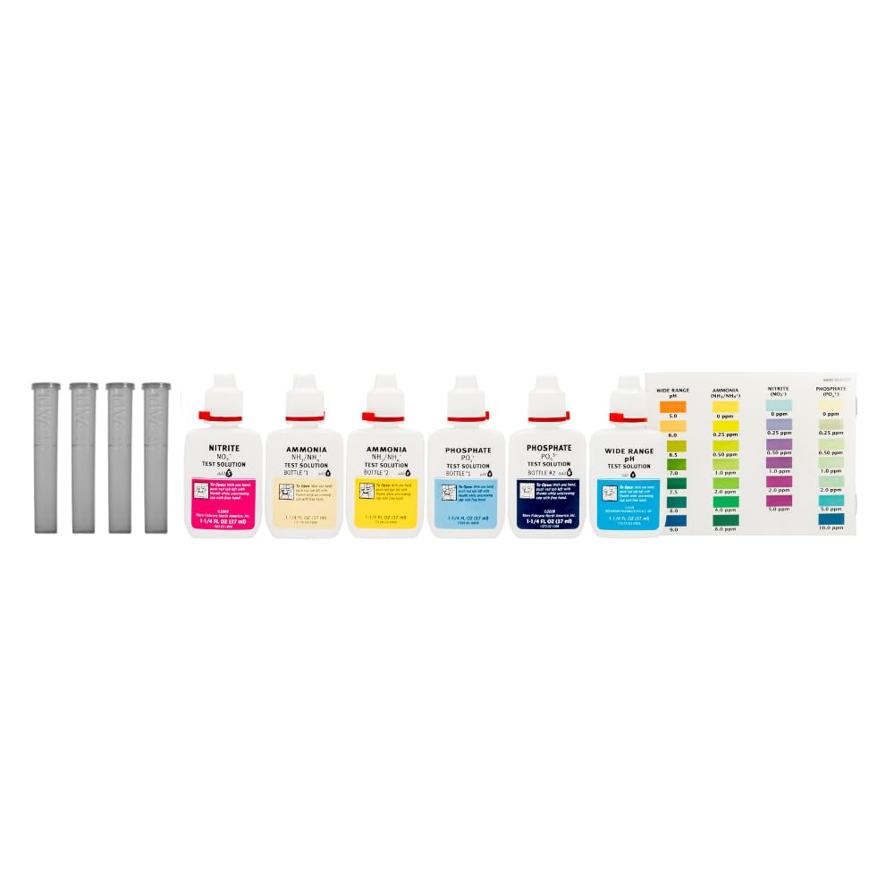 API Pond Master Test Kit color cards for quick water level reference