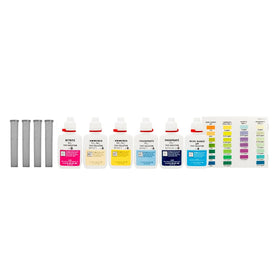 API Pond Master Test Kit color cards for quick water level reference