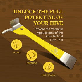 Apis Tactical Type 2 Hive Tool textured handle aids control during prying