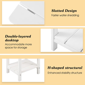 Apolimi Adirondack side table easy assembly with included hardware