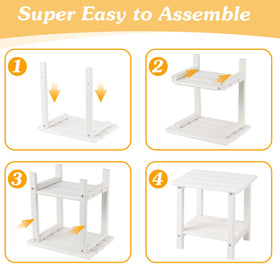 Apolimi Adirondack side table sturdy panels ensure stability