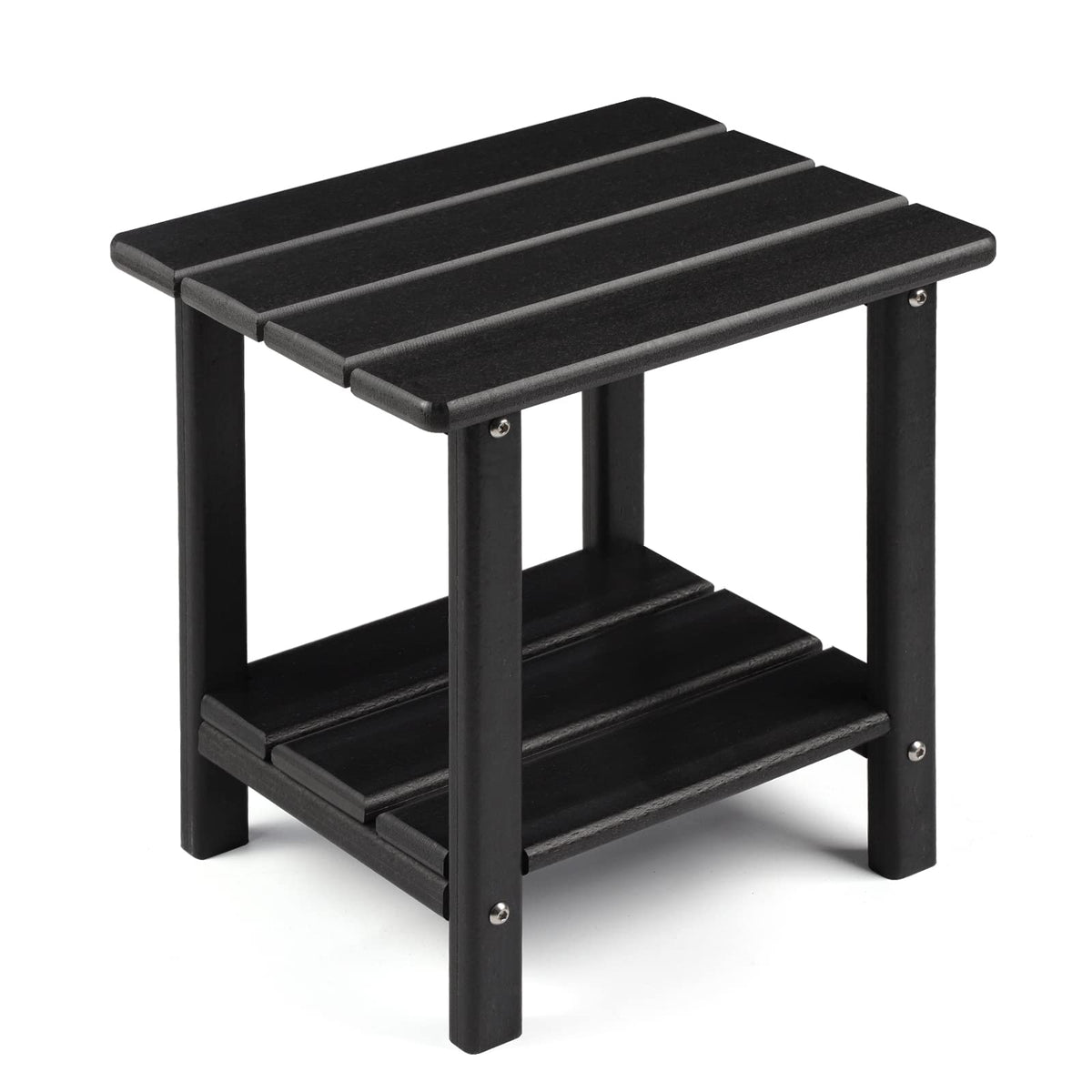 Apolimi Adirondack side table two-tier design offers extra surface space.