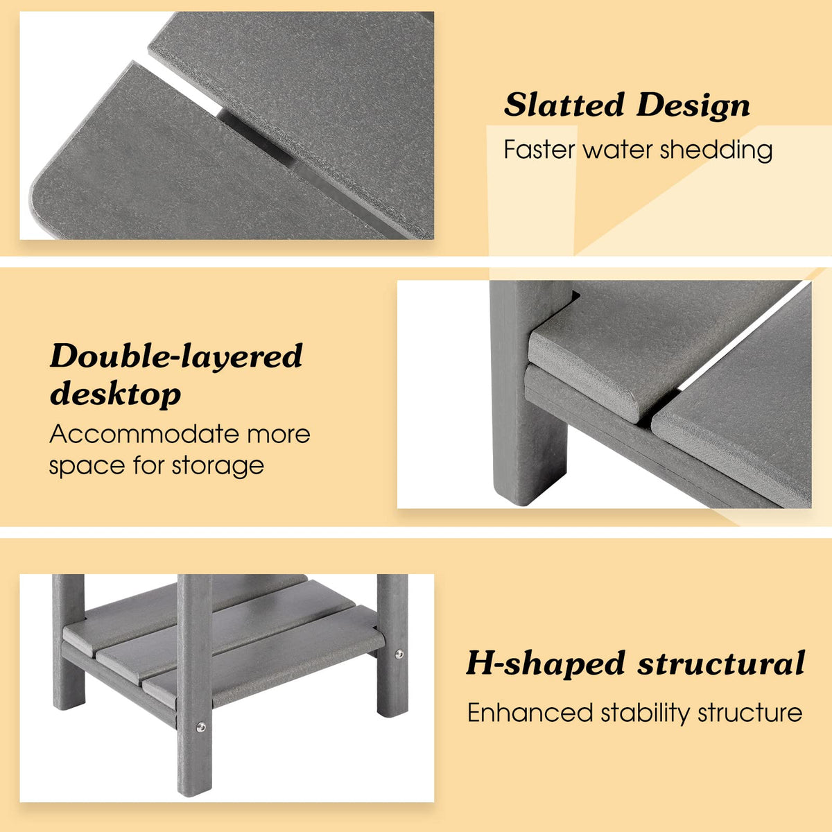 Apolimi side table easy to assemble in minutes.