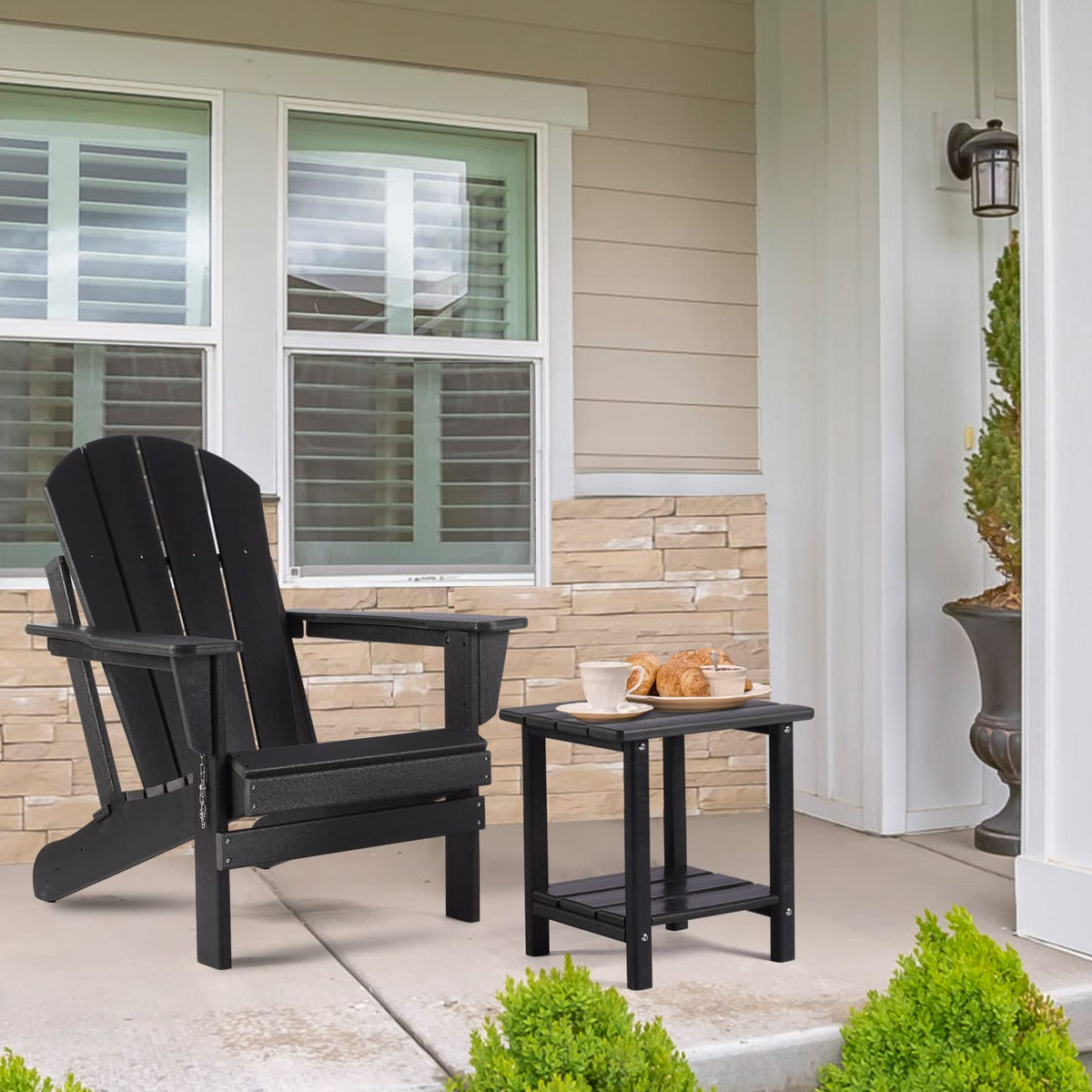 Apolimi two-tier storage area ideal for magazines, remotes, and coasters.