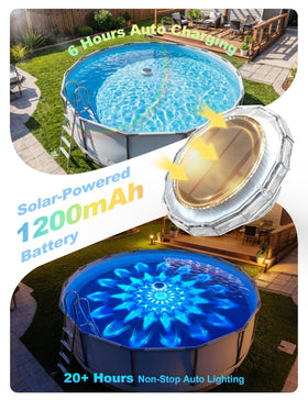 APONUO IP68 waterproof design withstands rain and splashes in pools