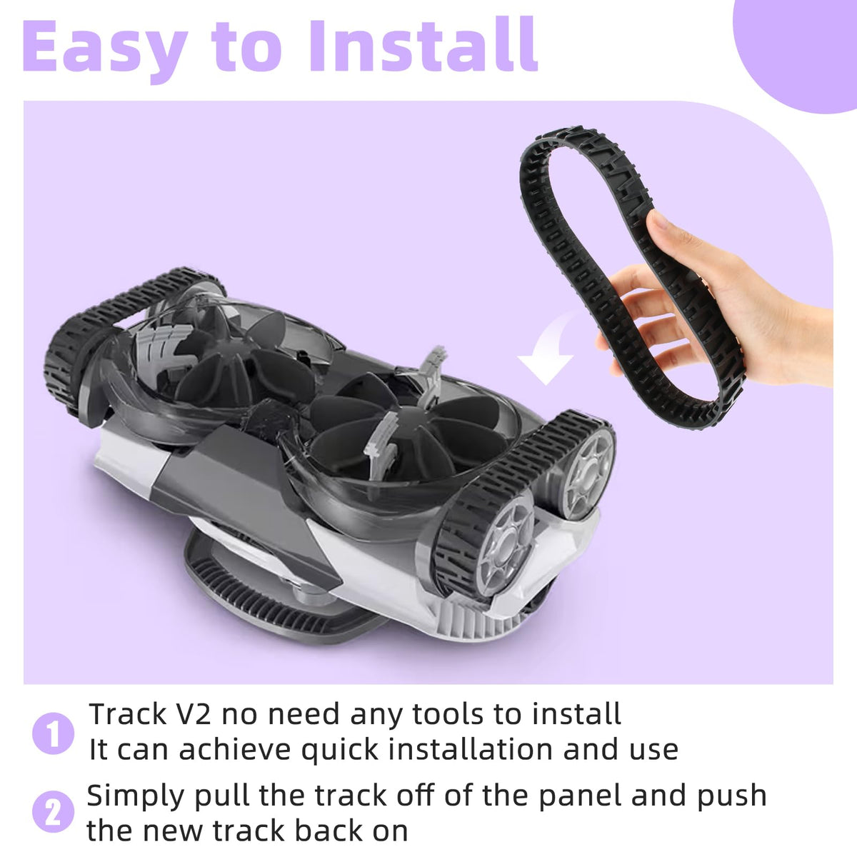 Two-track pack for Polaris MAXX compatibility, ready to install