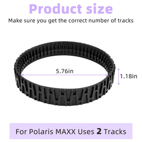 Apopip Track V2 for Polaris MAXX, right view emphasizes traction on inclined surfaces