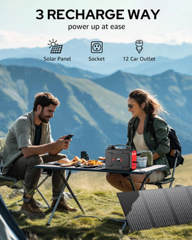 Apowking dual LED flashlight provides emergency lighting modes