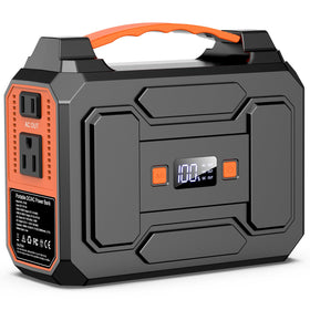 Apowking portable power station 146Wh in a compact carry case for camping and travel.