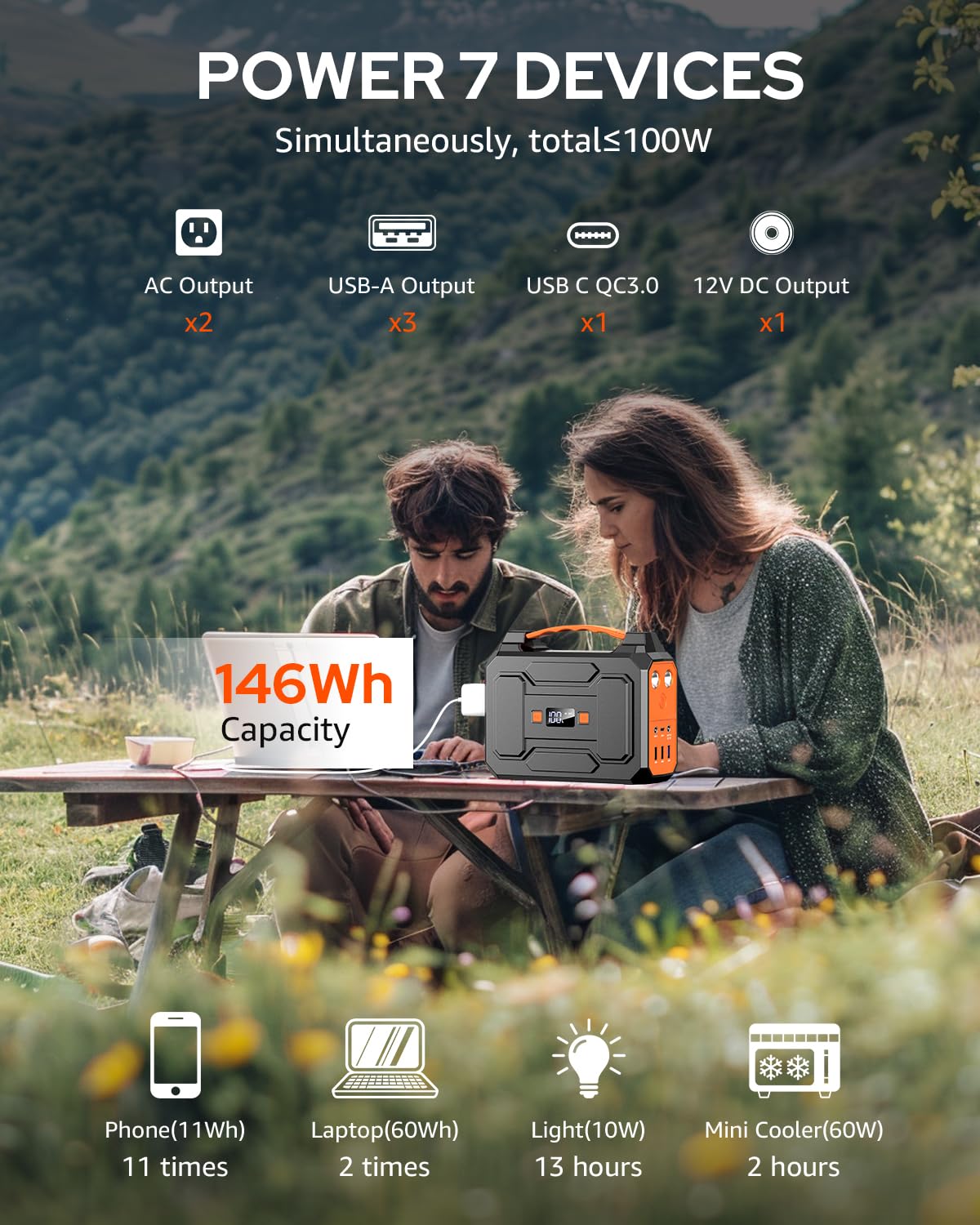 Apowking solar recharge capability supports off-grid charging with panels.