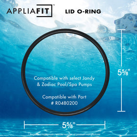 AppliaFit lid O-Ring on VS FloPro pump for leak-free performance.