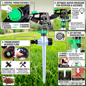 APT yard sprinkler expandable system for larger lawns.