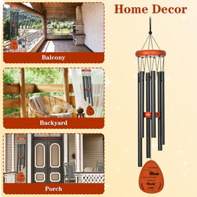 APXAIY gift-ready wind chime box with card for easy gifting.