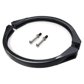 AQBB GMX600NM flange clamp closeup showing rugged plastic build for pool filters
