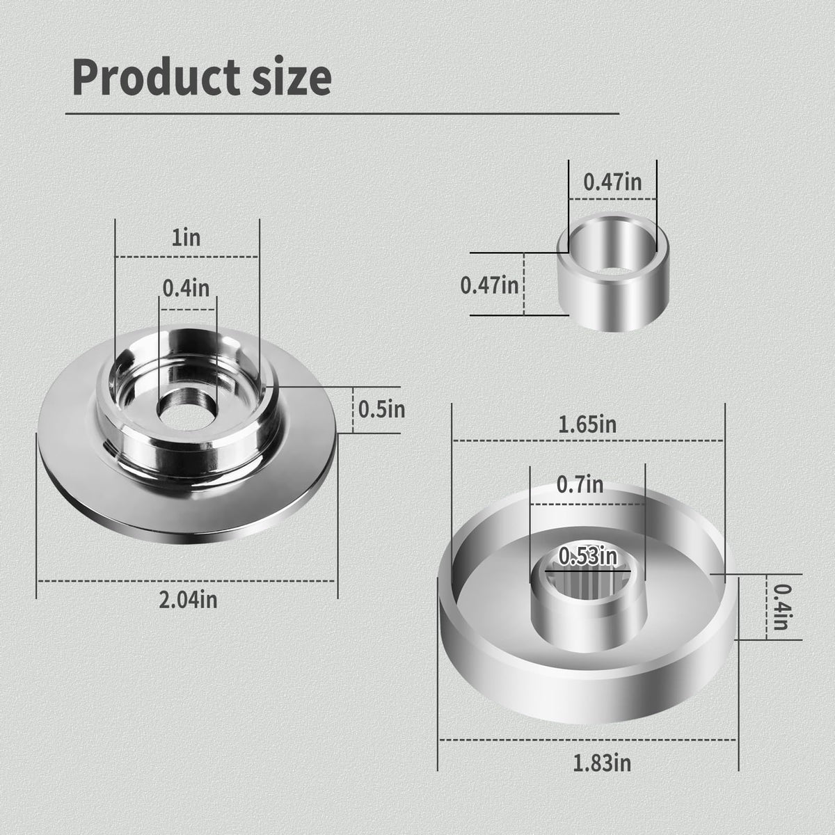 AQBB upper-lower adapter plate kit mounted on a trimmer for stable mounting