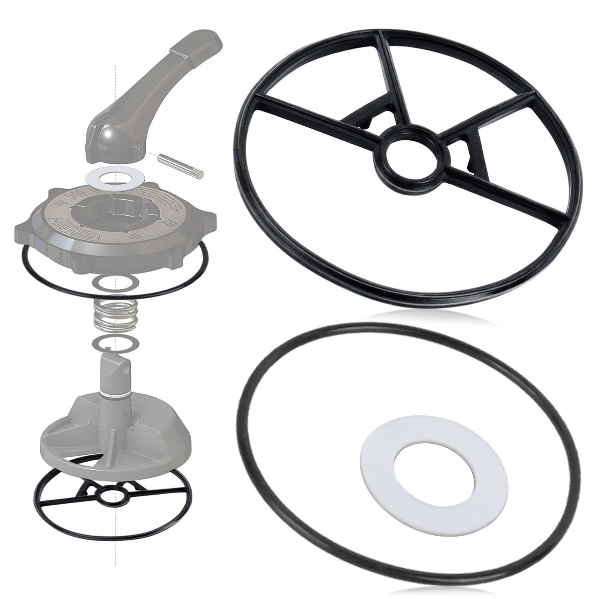 AQDD spider gasket kit cover and O-ring for a reliable seal.