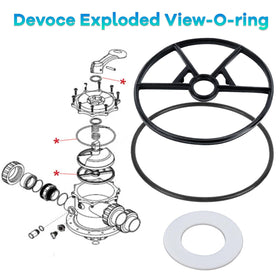 AQDD valve seals improve seal integrity for Hayward Vari-Flo XL.