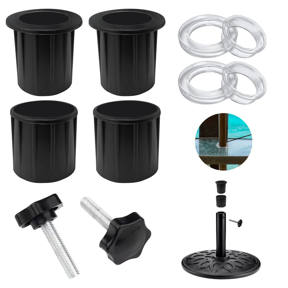 AQEENURA umbrella replacement parts kit contents for versatile outdoor setups.